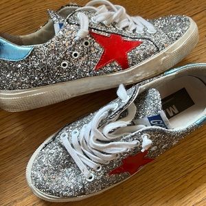 Golden Goose May glitter sneaker. Barely worn.